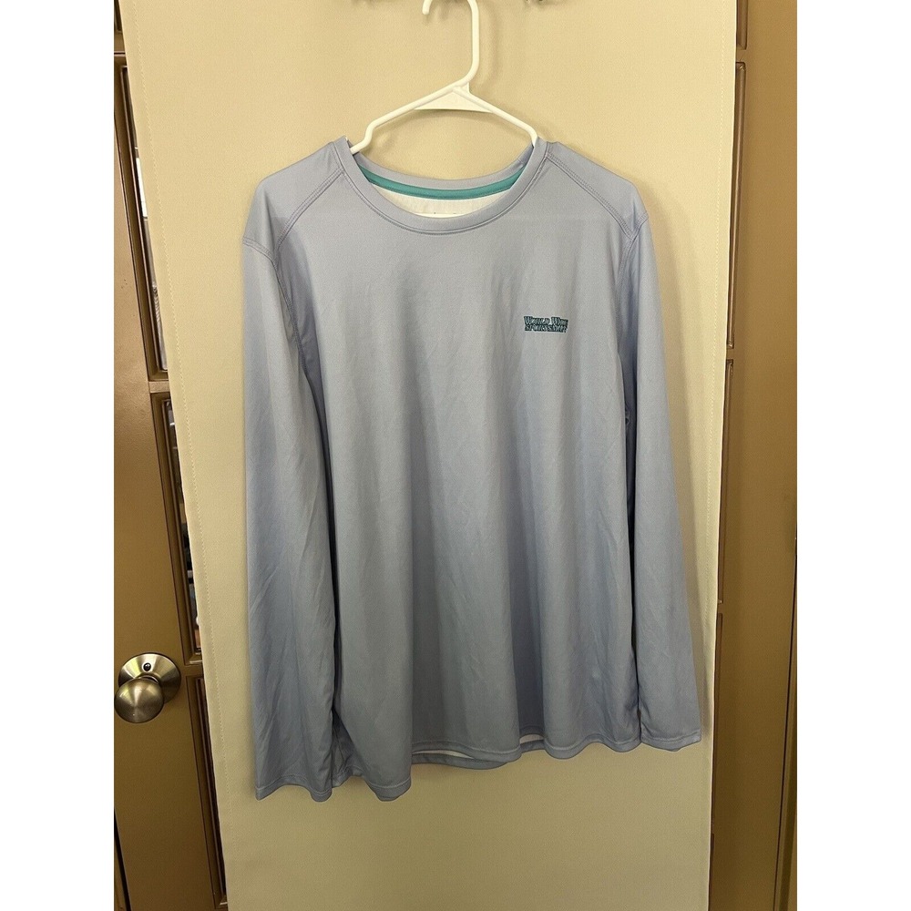 World Wide Sportsman Womens XL Blue Long‎ Sleeve T-Shirt